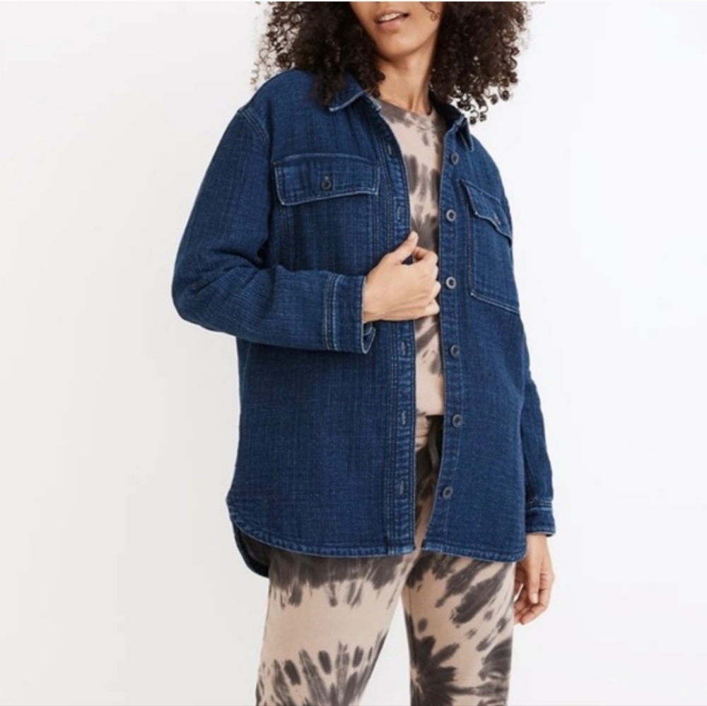 Madewell Double Weave Denim Shirt Jacket / Shacket